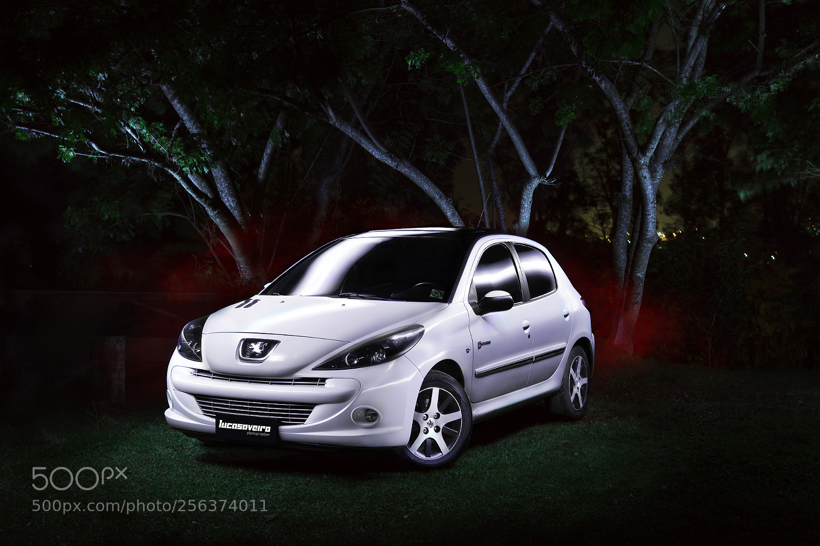 Canon EOS 6D sample photo. Peugeot 207 light painting photography