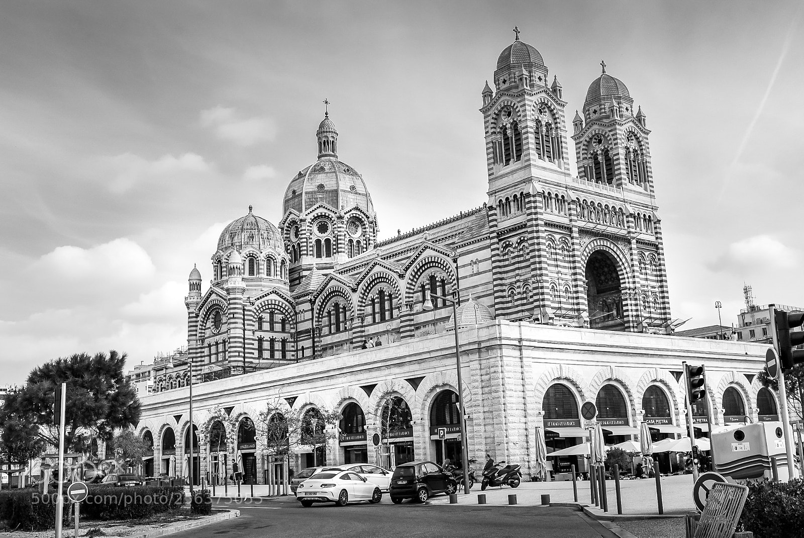 Nikon D5500 sample photo. Marseille cathedral photography