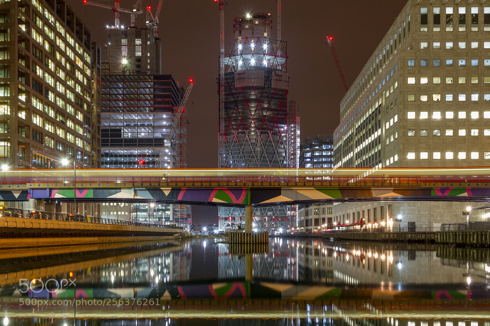 Canon EOS 7D sample photo. Dlr over the docks photography