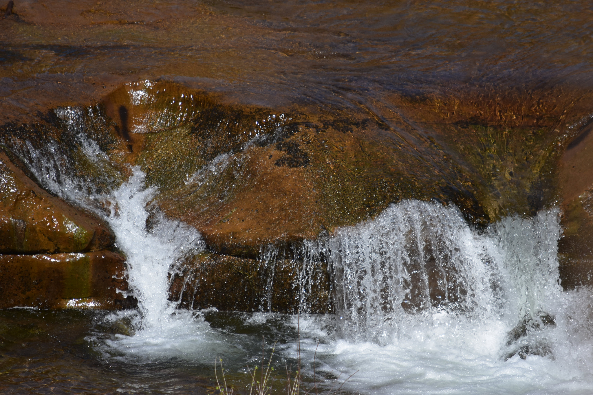 Nikon D3400 sample photo. Waterfall at slide rock photography
