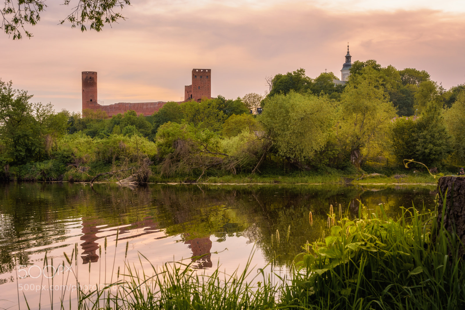 Nikon D7200 sample photo. Czersk castle and church photography