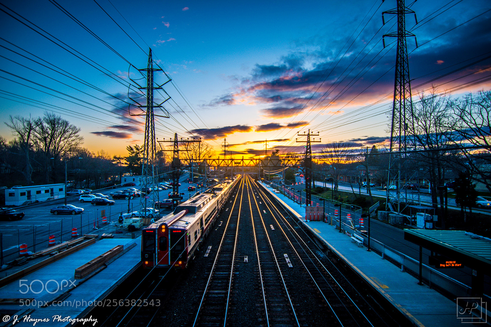 Nikon D5500 sample photo. Rail sunset convergance photography