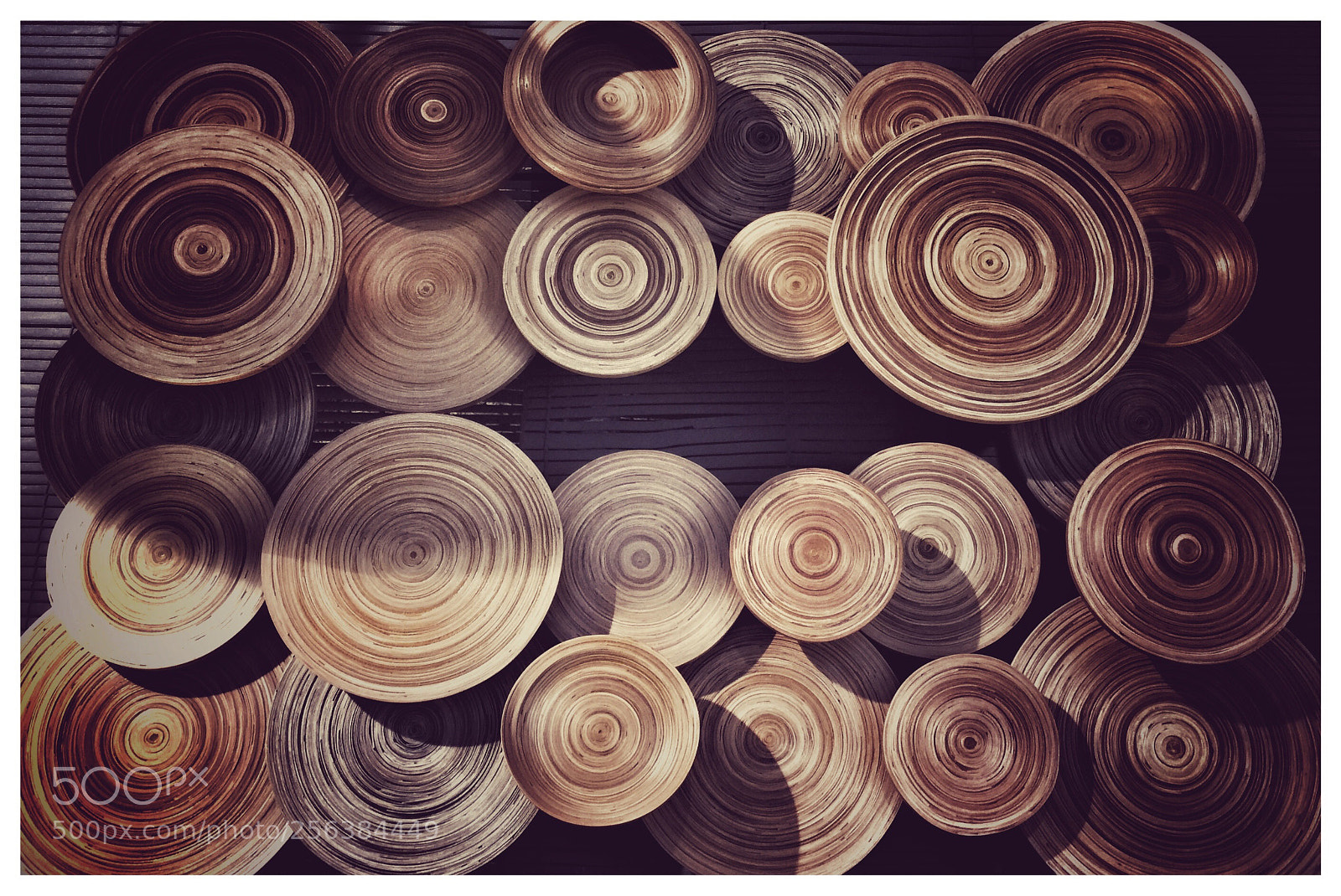 Apple iPhone 6 Plus sample photo. Wooden circles photography