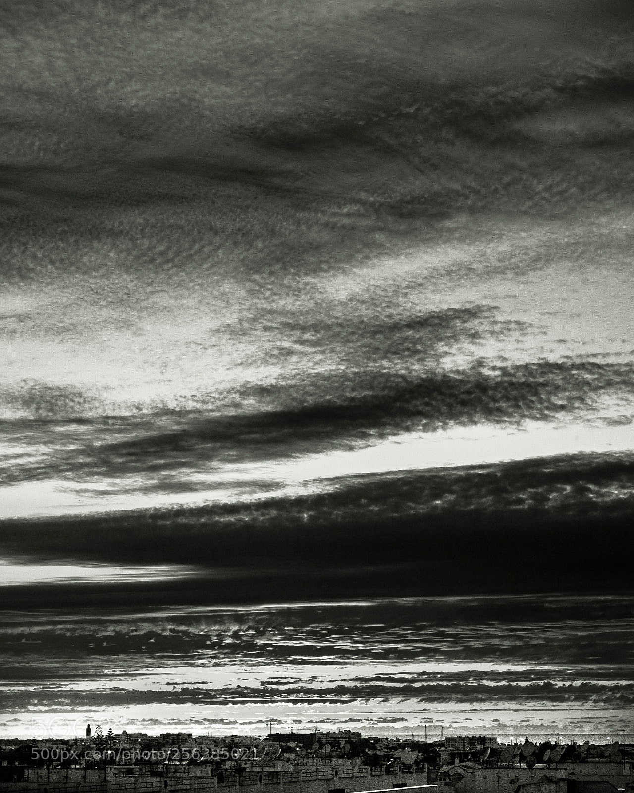 Canon EOS 70D sample photo. B&w sunset photography