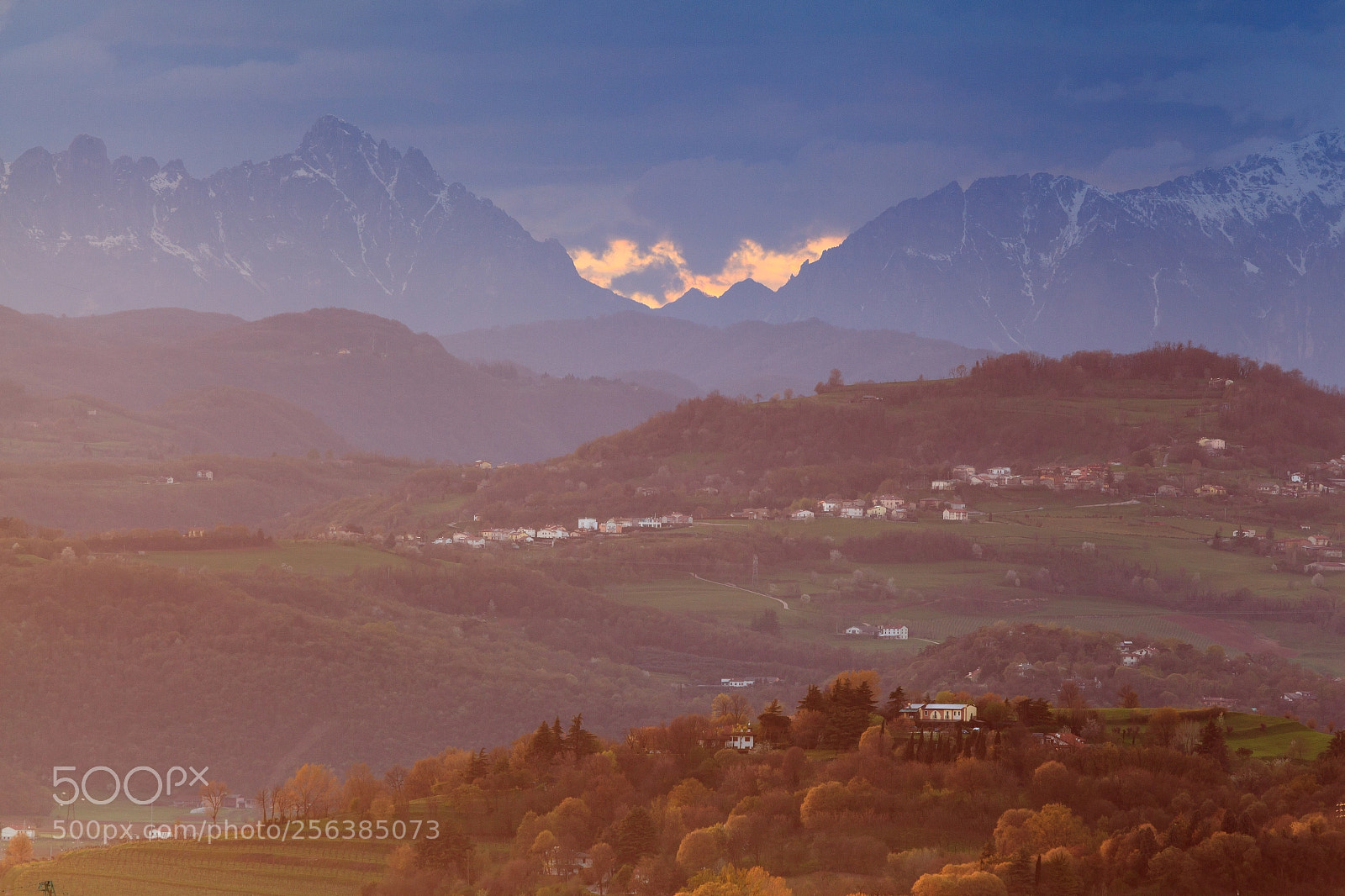 Canon EOS 5D Mark II sample photo. Sunset in vicenza photography