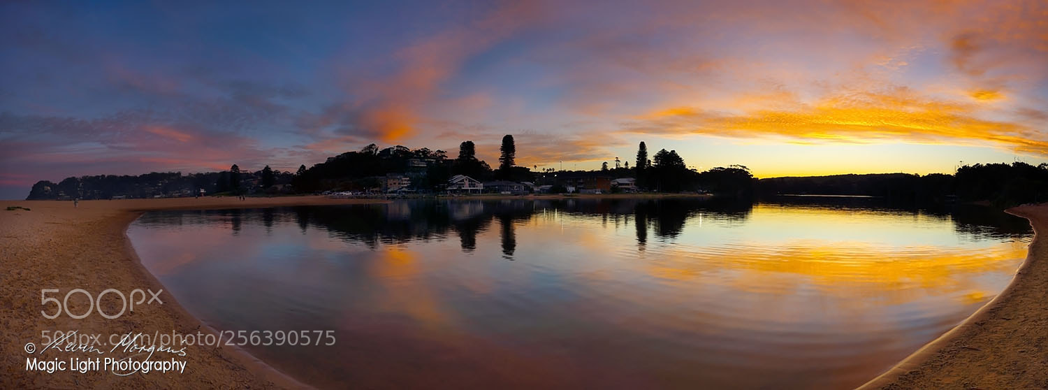 Canon EOS 6D sample photo. Avoca lake sunset panorama photography