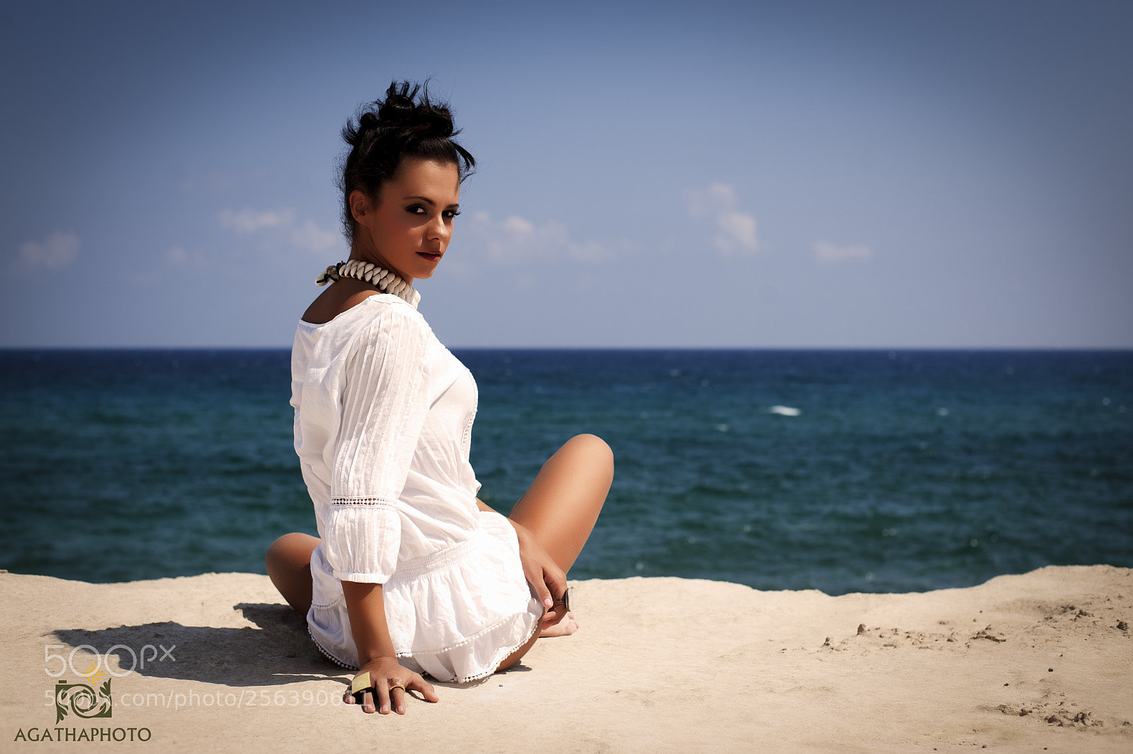 Nikon D700 sample photo. Ana and the sea photography