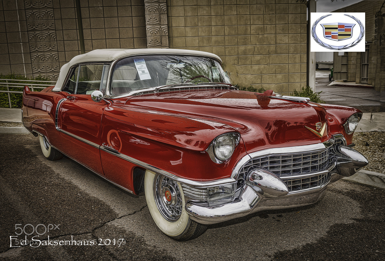 Nikon D800 sample photo. 1956 cadillac in red photography