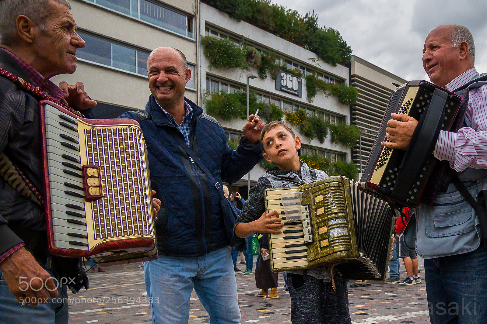 Olympus OM-D E-M10 II sample photo. Four accordions photography