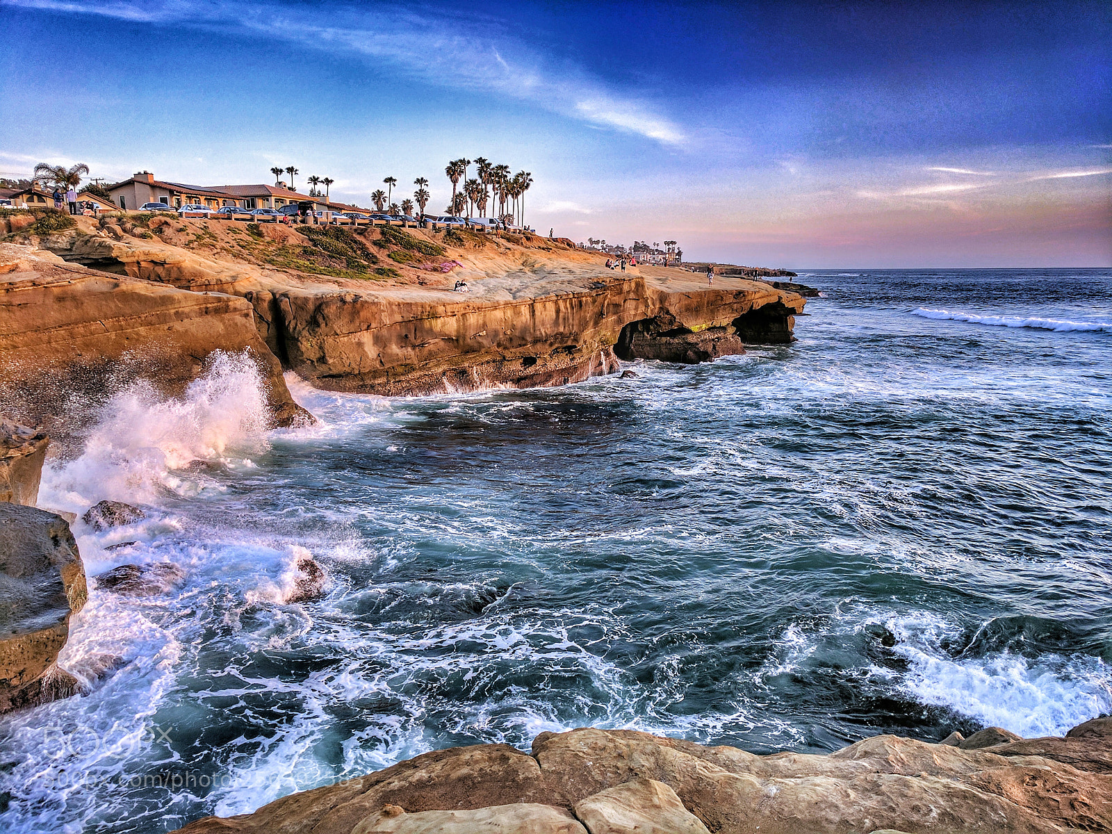 Google Pixel sample photo. Scenic sunset cliffs of photography