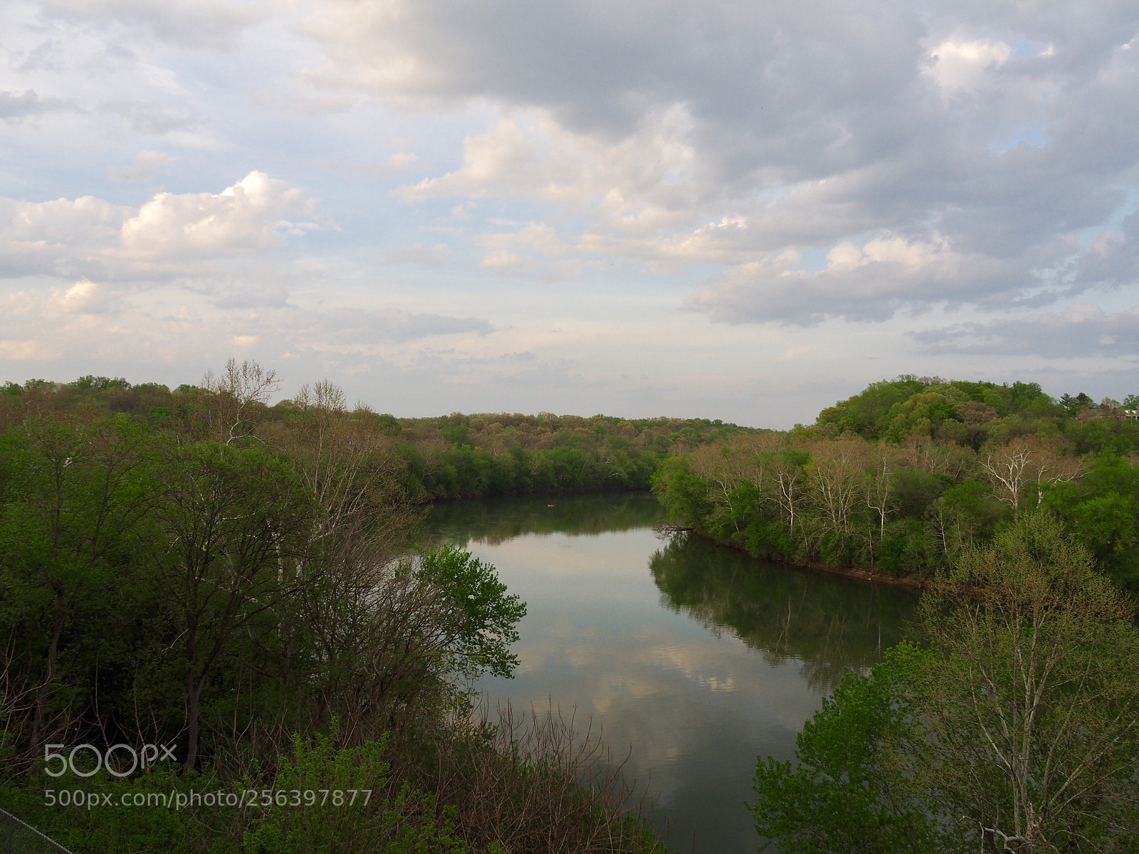 Olympus OM-D E-M10 II sample photo. Clouds in the river photography