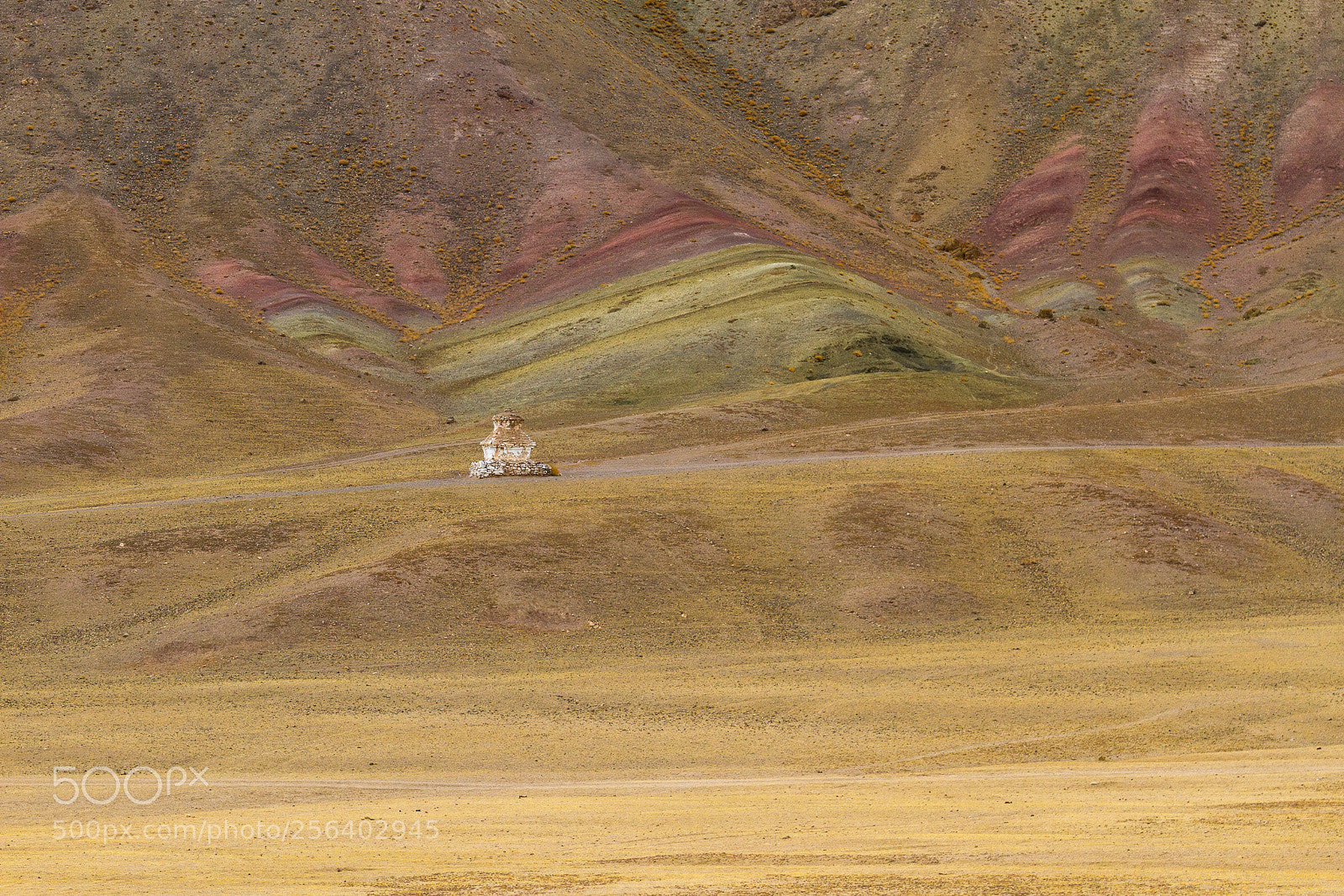 Canon EOS 7D sample photo. Coloured earth and stupa photography