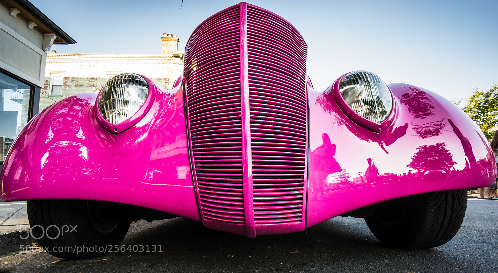 Sony Alpha NEX-7 sample photo. Pink roadster photography