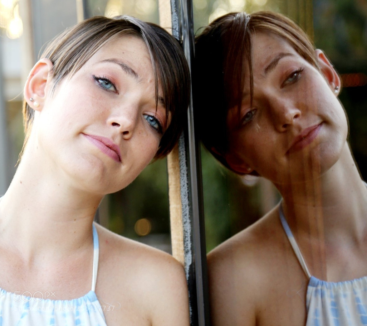 Canon EOS 6D sample photo. So cute, she's reflecting photography
