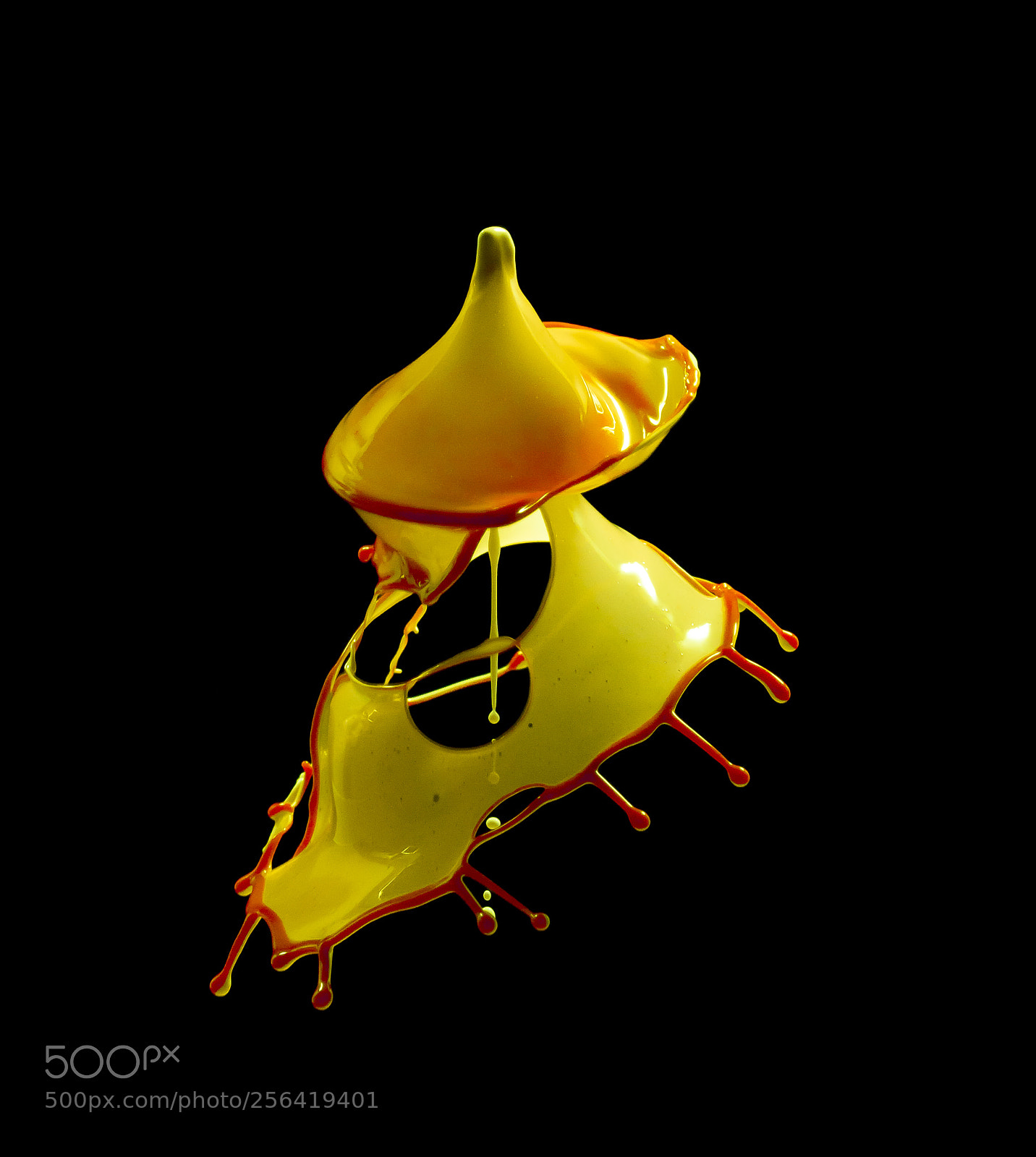 Canon EOS 7D Mark II sample photo. Paint drops collision photography
