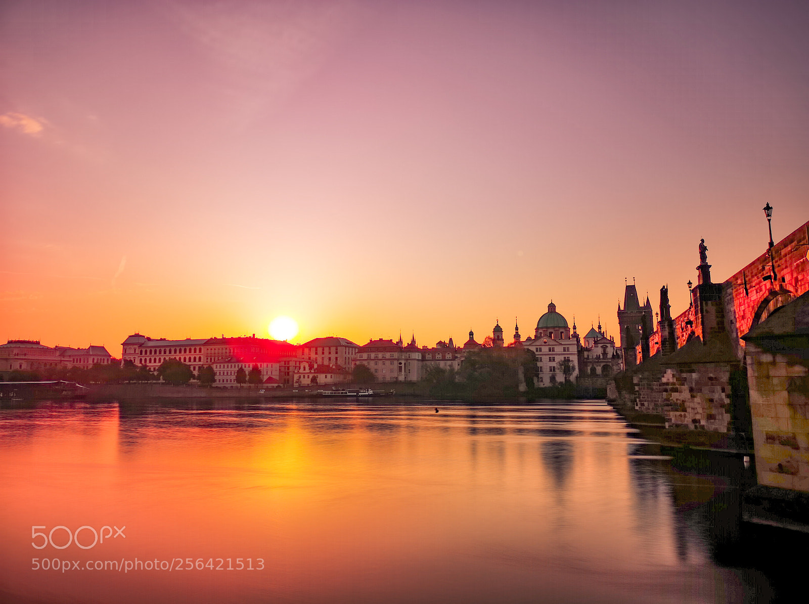HUAWEI CLT-L29 sample photo. Sunrise charles bridge photography