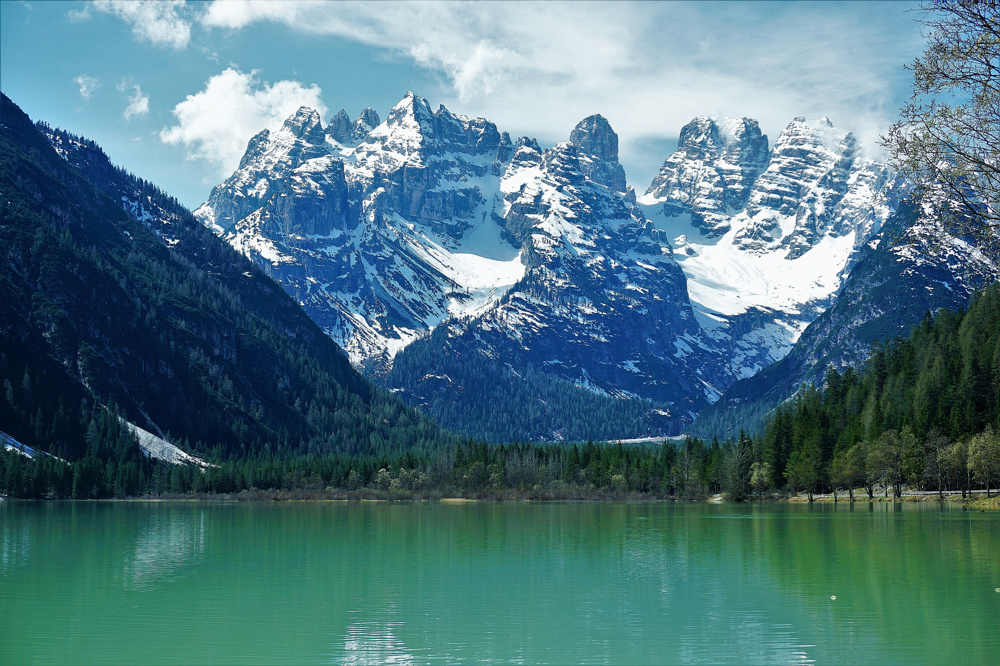 Sony E 18-50mm F4-5.6 sample photo. Lago di landro and the dolomites photography