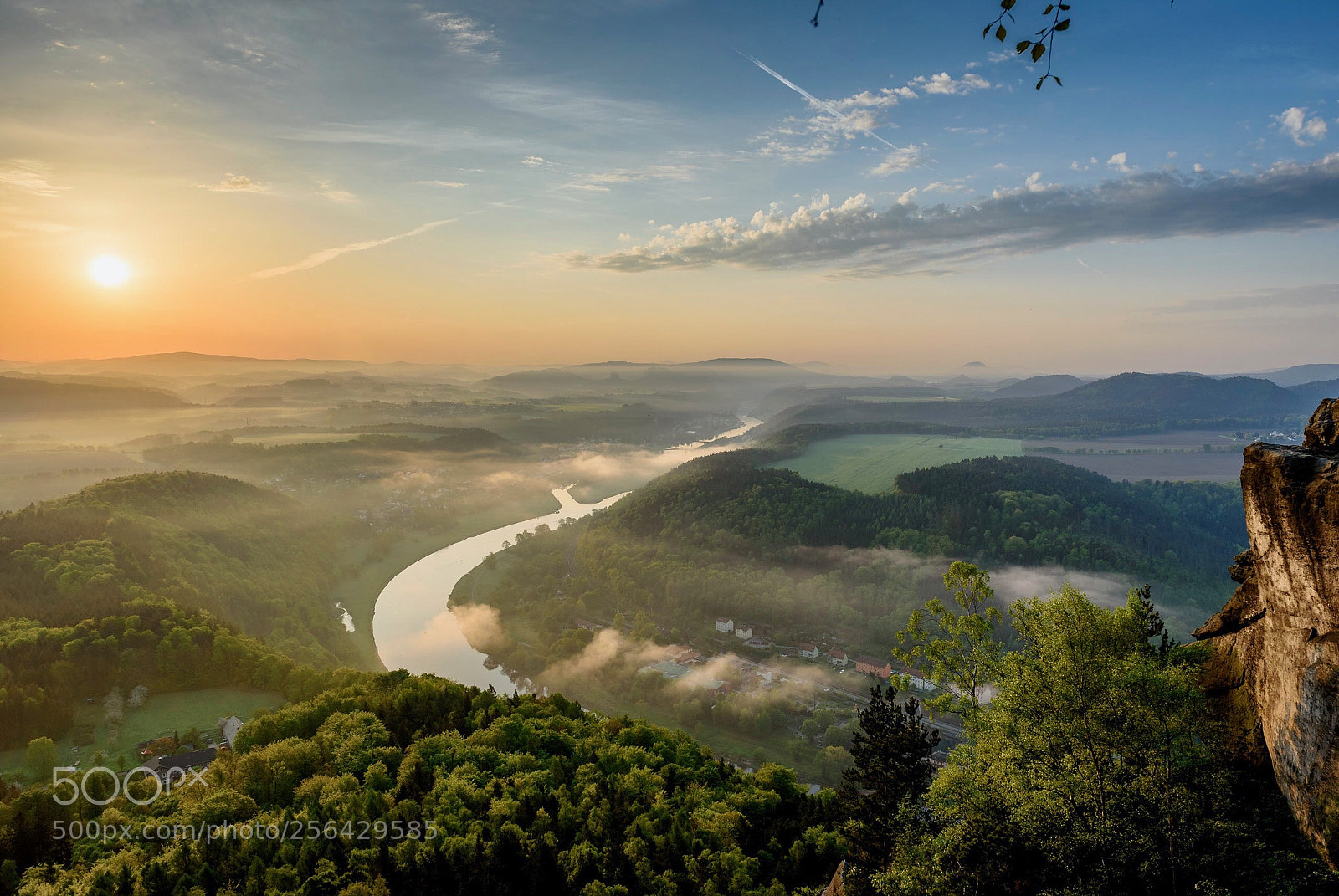 Nikon D750 sample photo. Sunrise at lilienstein photography