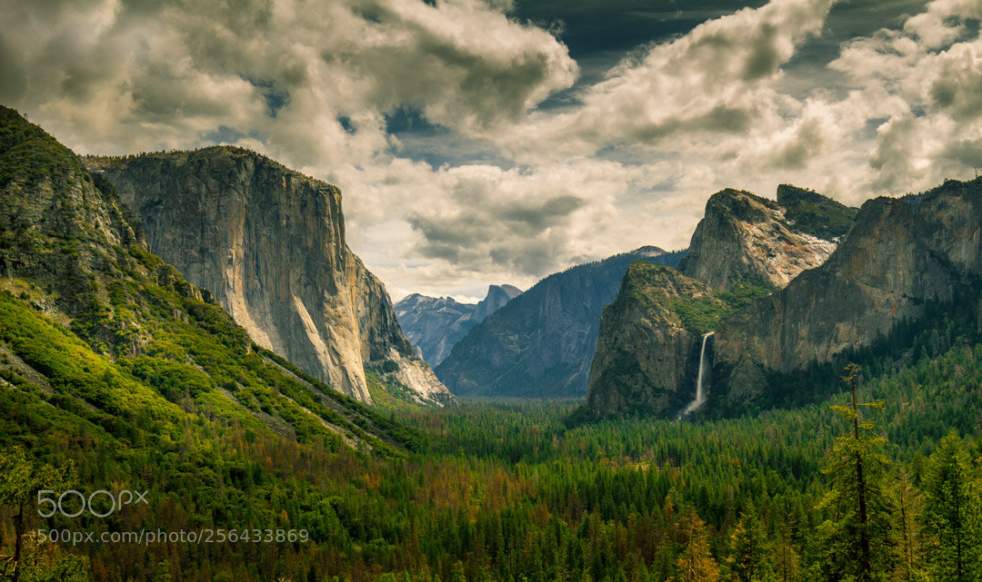 Canon EOS 7D sample photo. Yosemite tunnel view photography