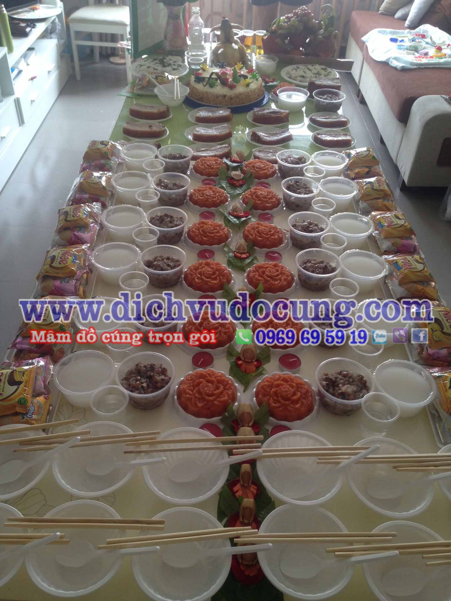 Cúng đầy tháng - thôi nôi cho bé