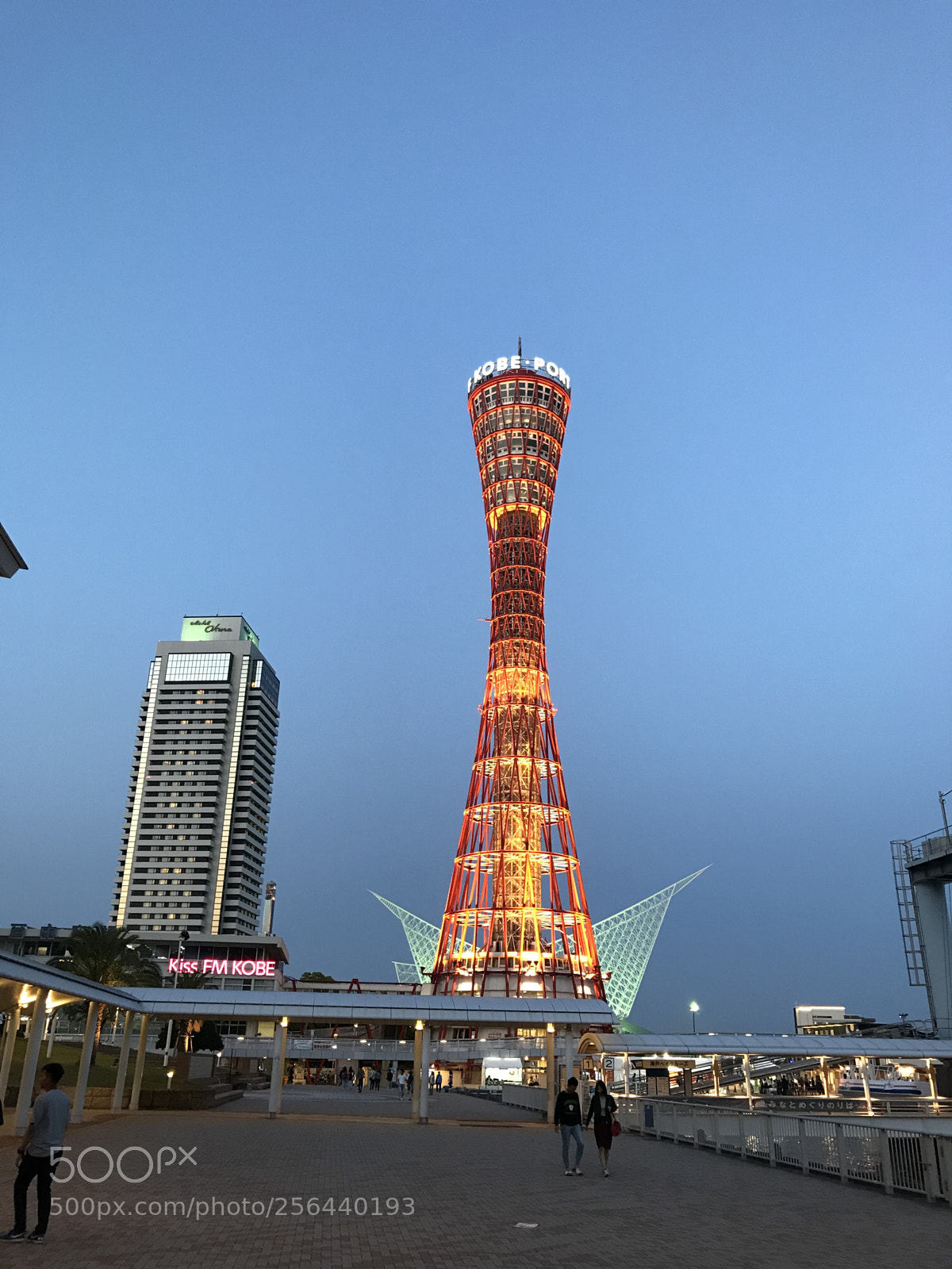 Apple iPhone 7 sample photo. Kobe port tower photography