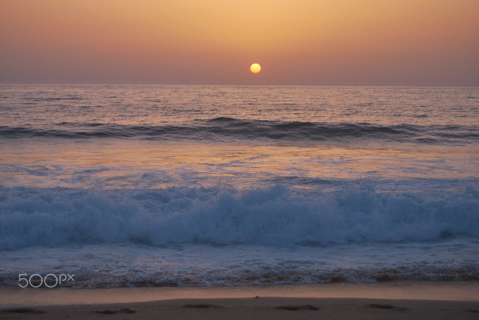 Nikon D60 sample photo. Sunset by the ocean photography
