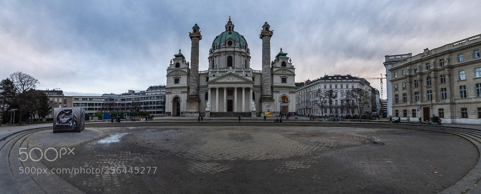 Nikon D90 sample photo. Wiener karlskirche photography