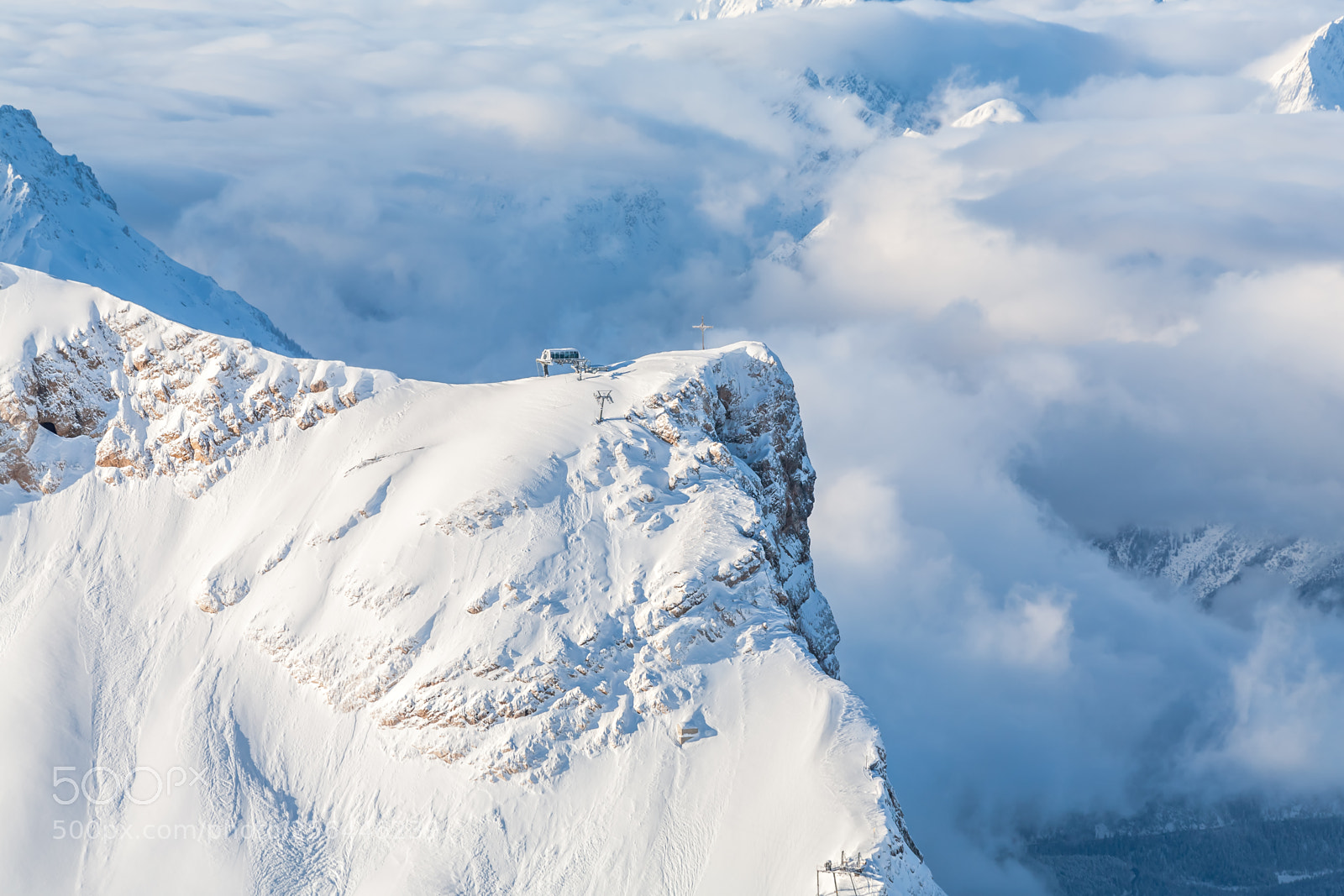 Canon EOS 5D sample photo. Ski area zugspitze photography