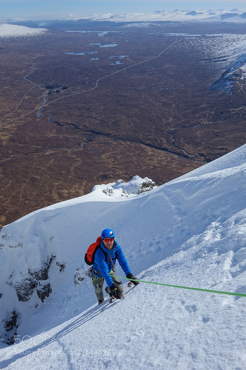 Sony Cyber-shot DSC-RX100 sample photo. Exiting crowberry gully, buachaille photography