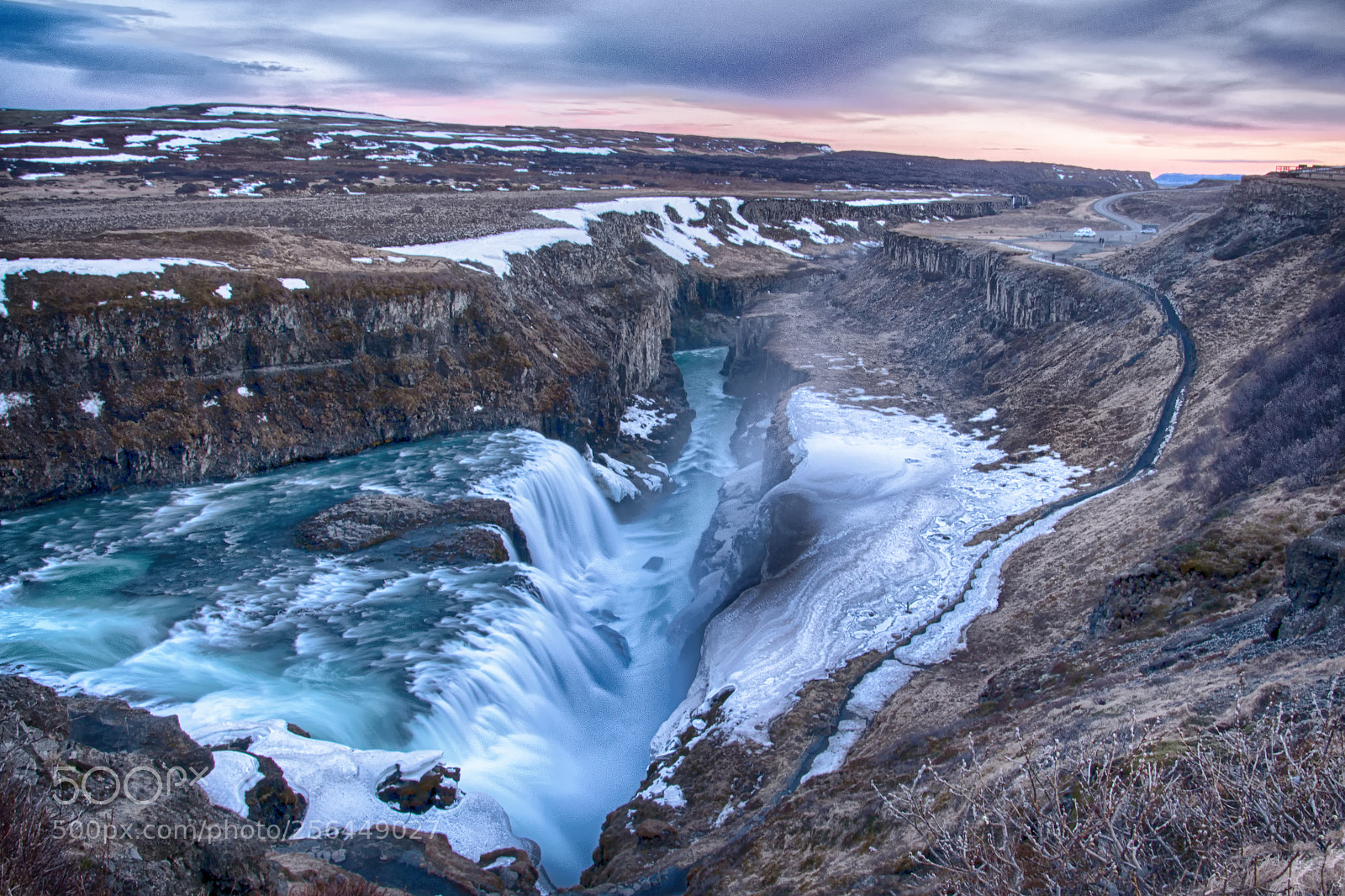 Nikon D7100 sample photo. Frozen gullfoss photography