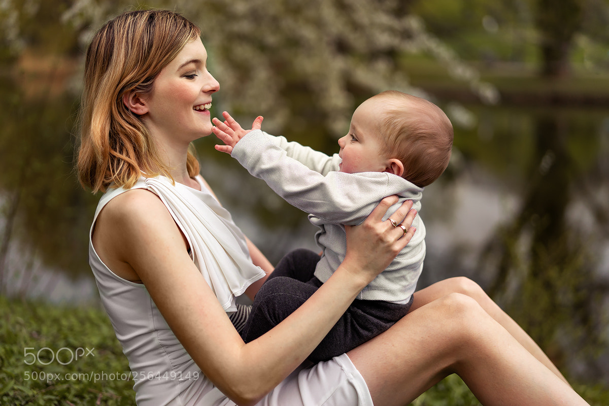 Sony a7 II sample photo. Mother and son photography