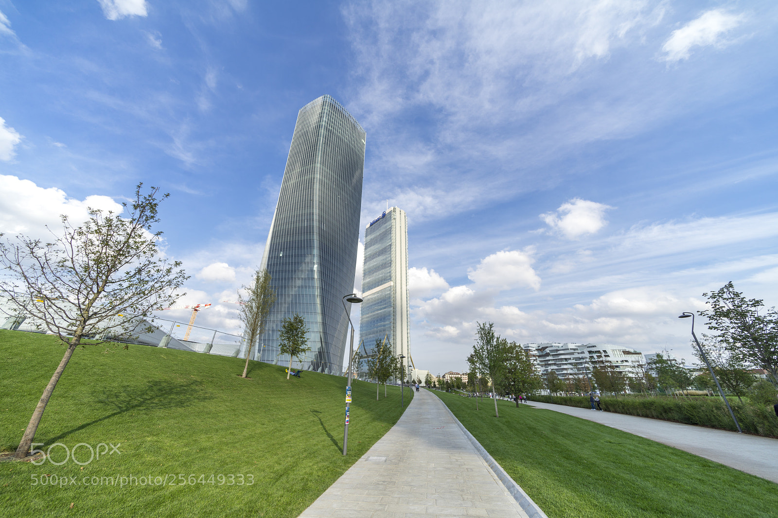 Sony a7 II sample photo. Hadid and isozaki towers photography