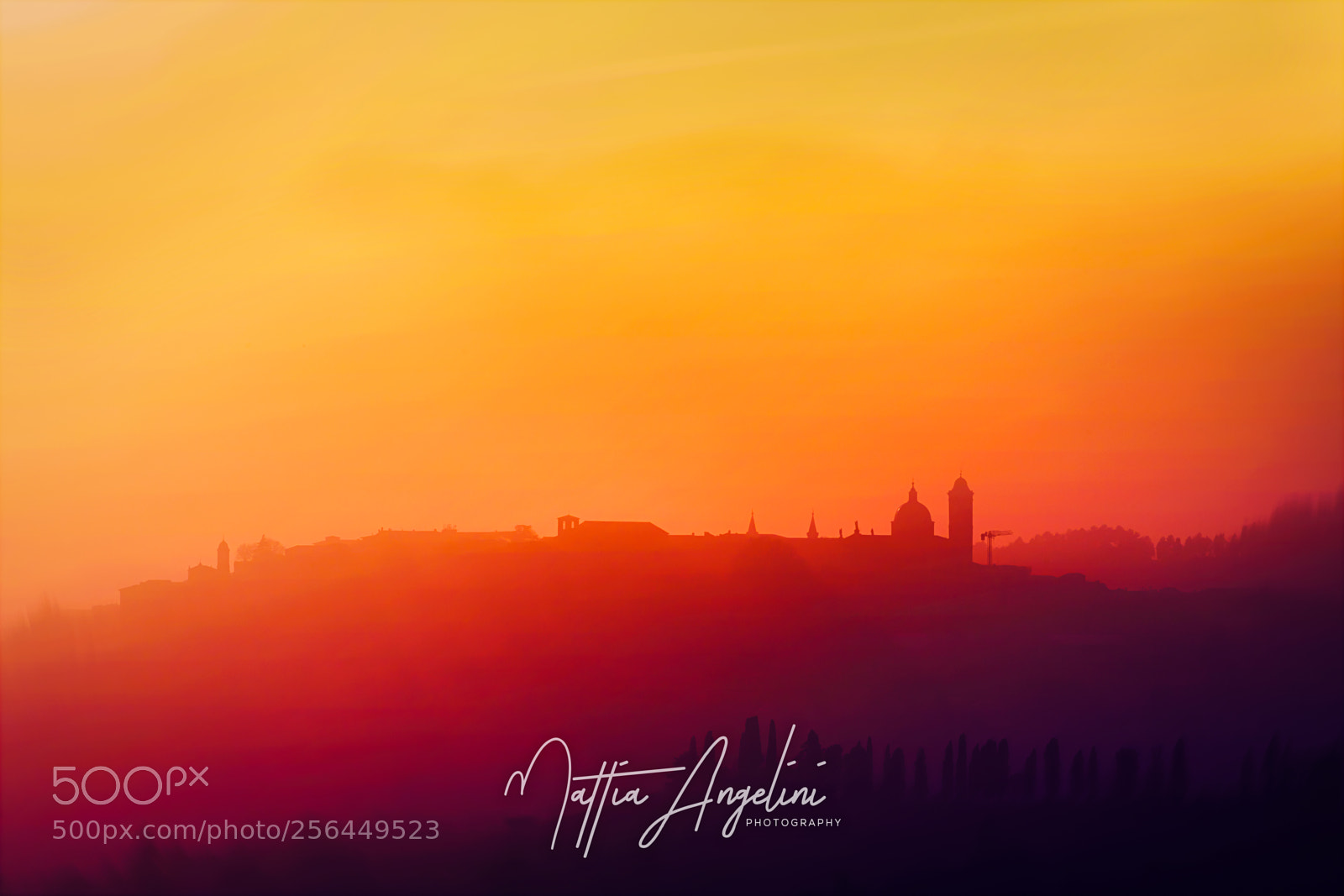 Nikon D750 sample photo. Sunset in urbino photography