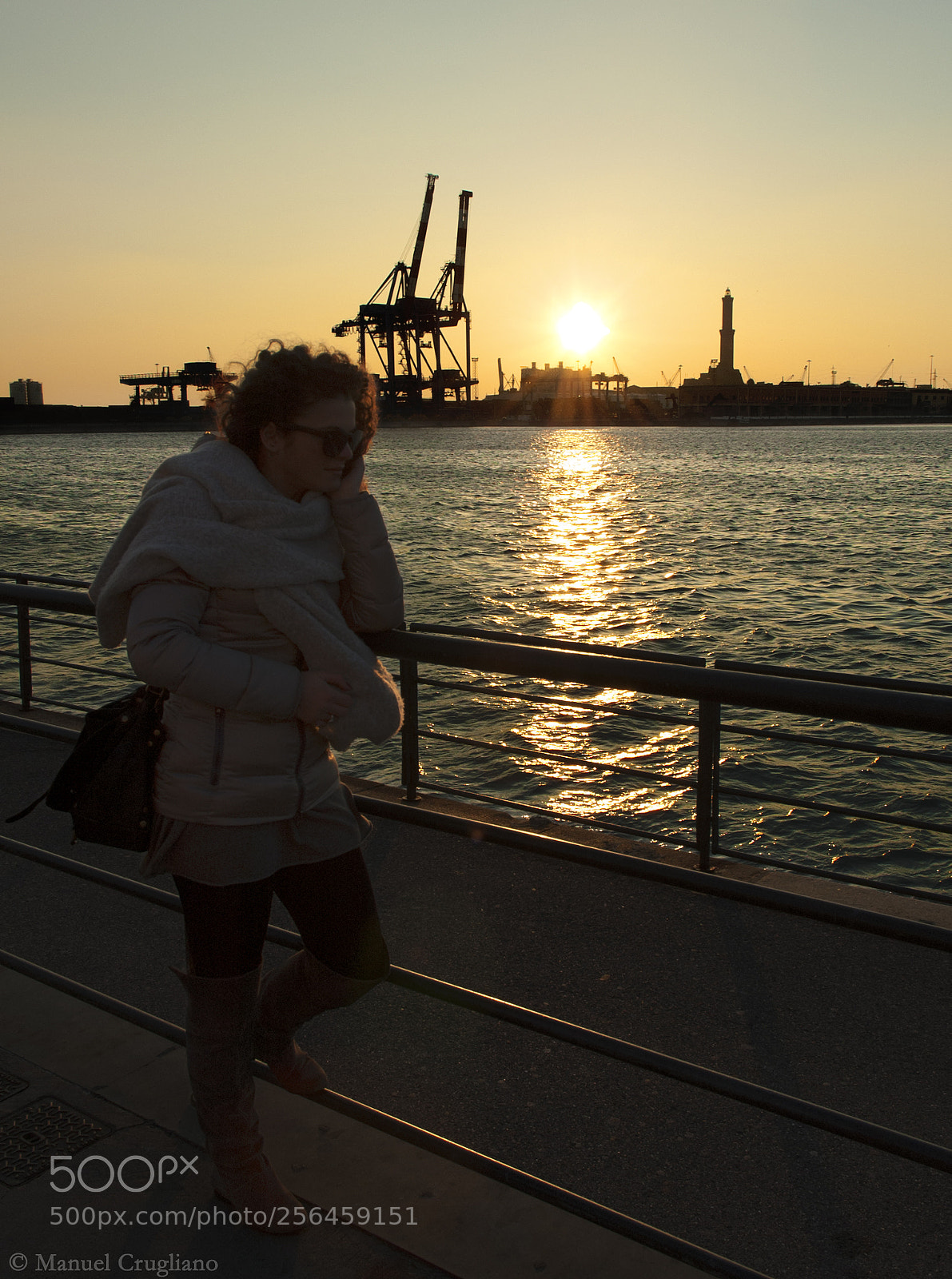 Nikon D70 sample photo. Sunset in genova photography