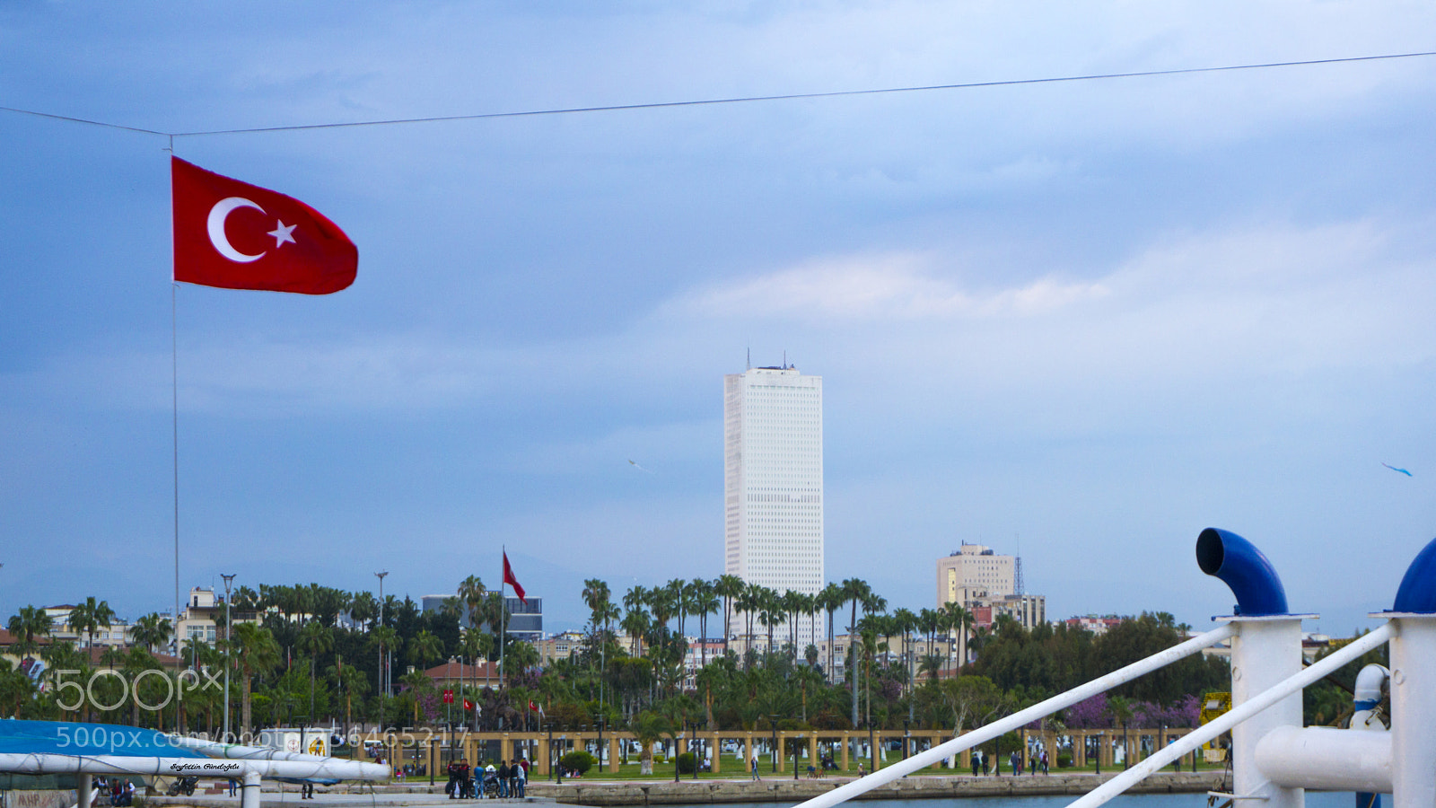 Sony a6000 sample photo. Mersin - turkey flag photography