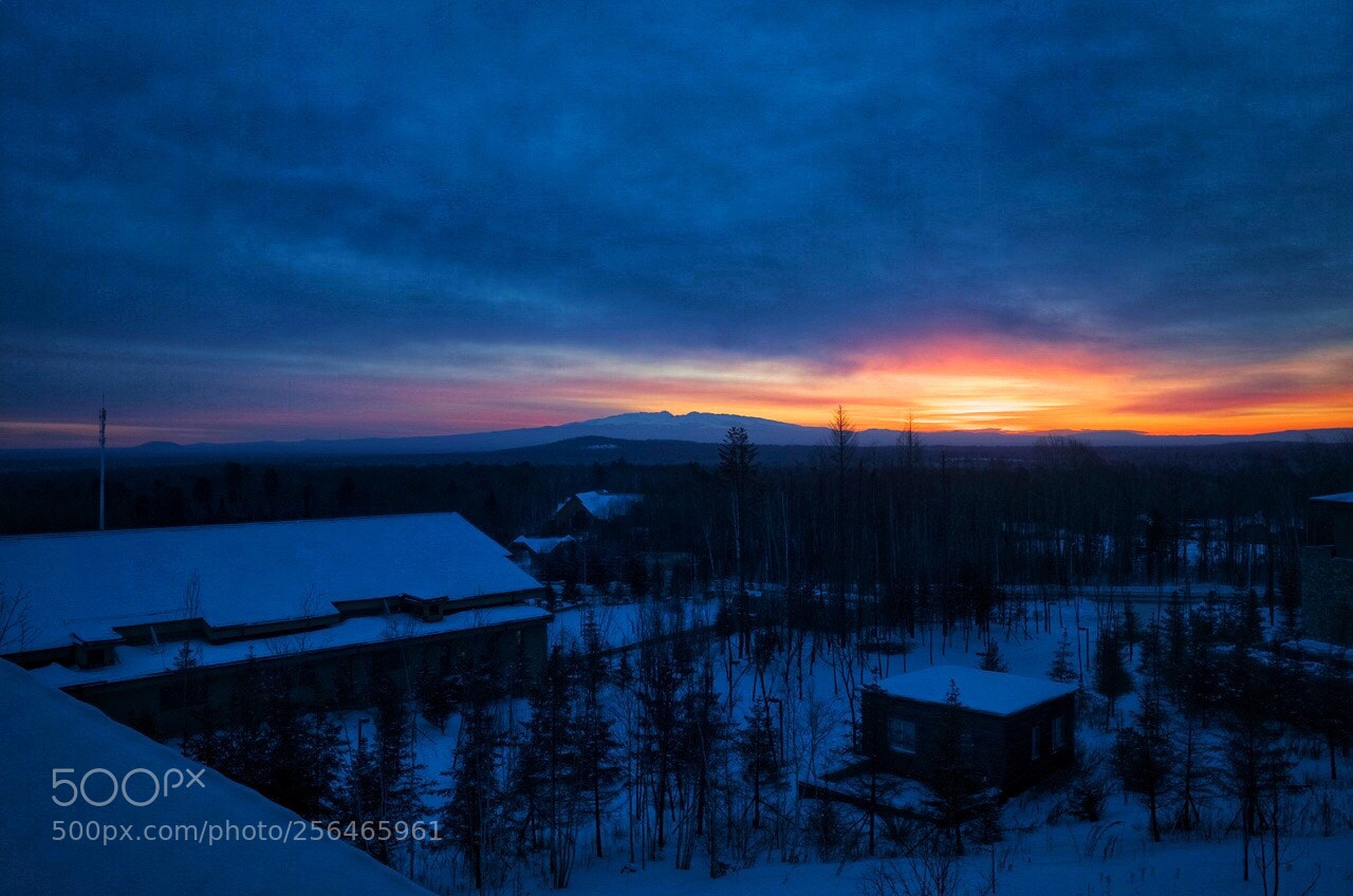 Ricoh GR II sample photo. Changbai mountain twilight view photography