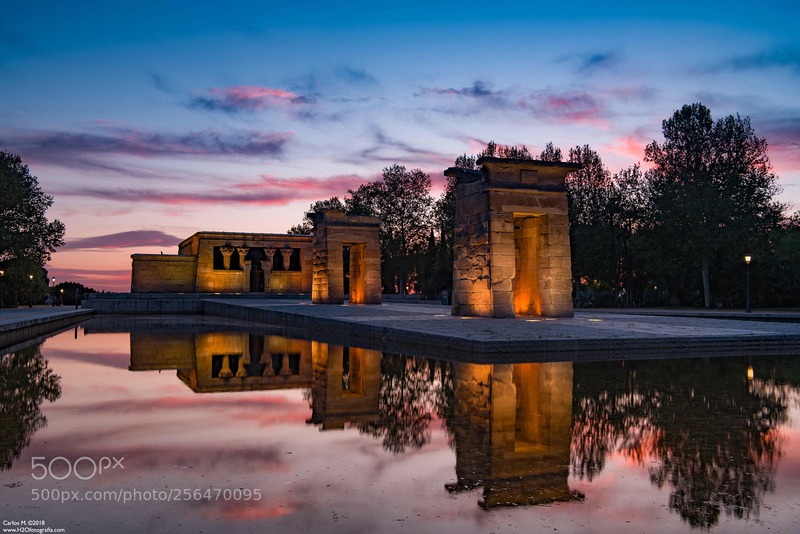 Nikon D750 sample photo. Templo de debod photography