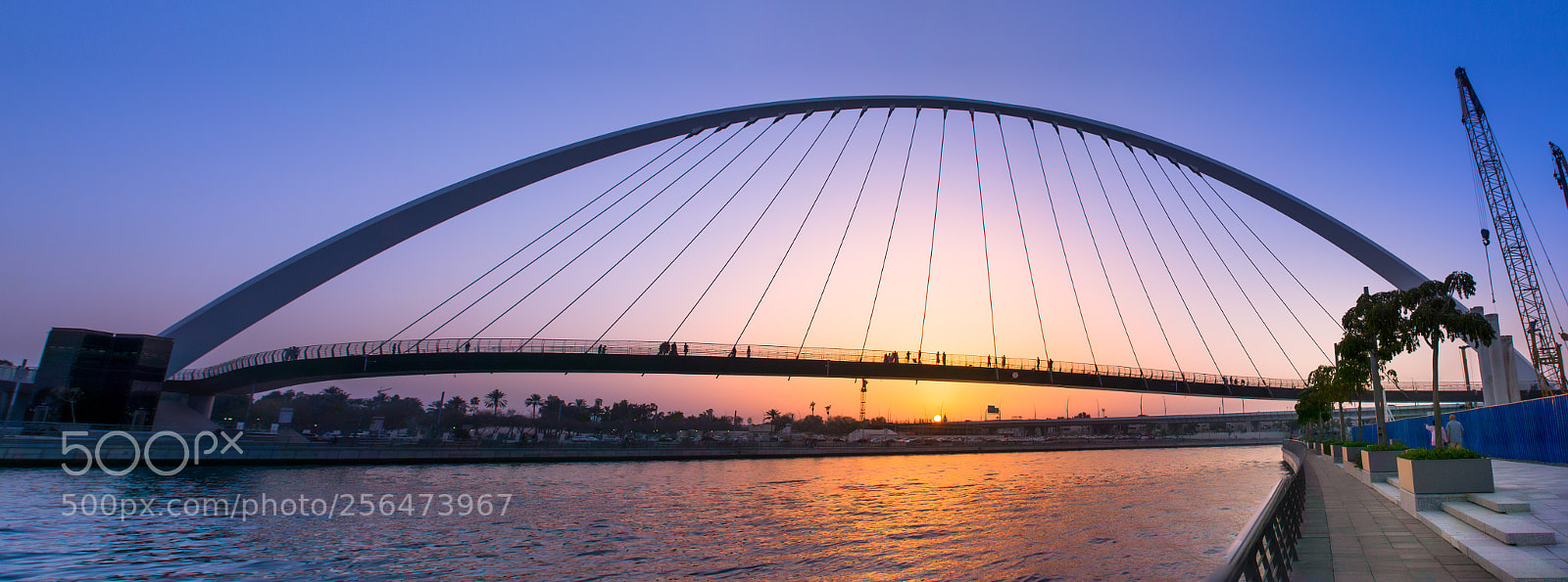 Nikon D7100 sample photo. Water canal bridge dubai photography