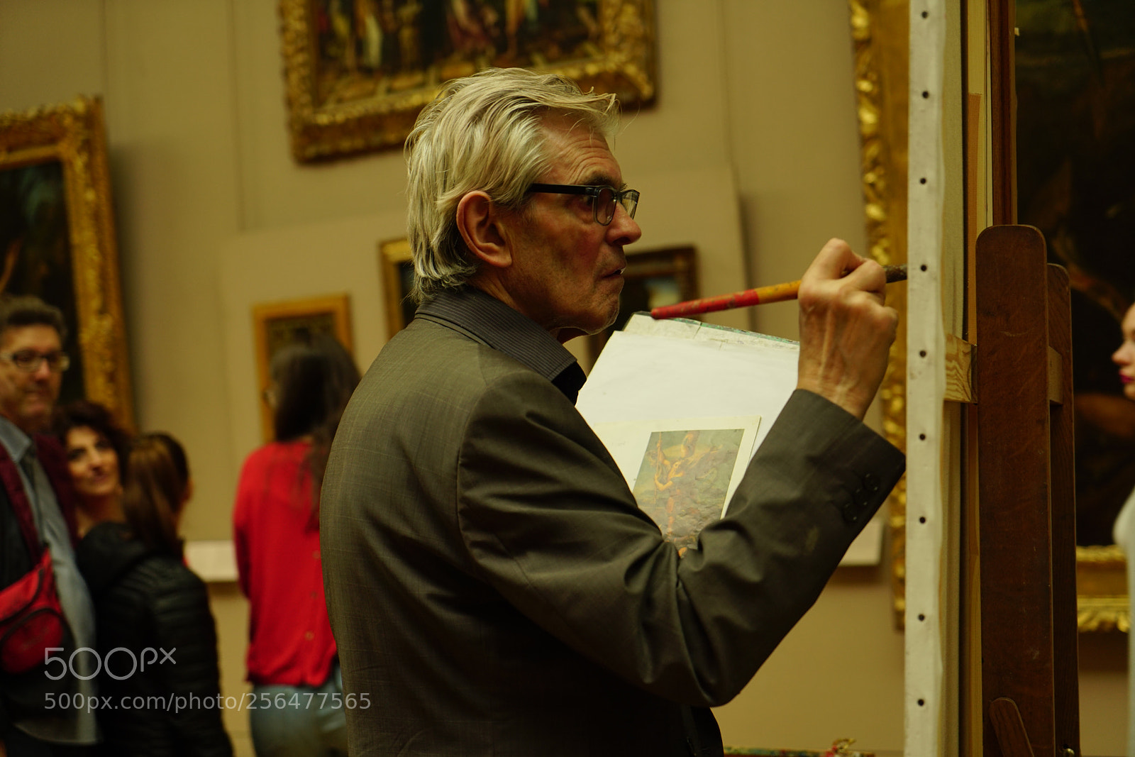 Sony a7R II sample photo. Artista al louvre photography