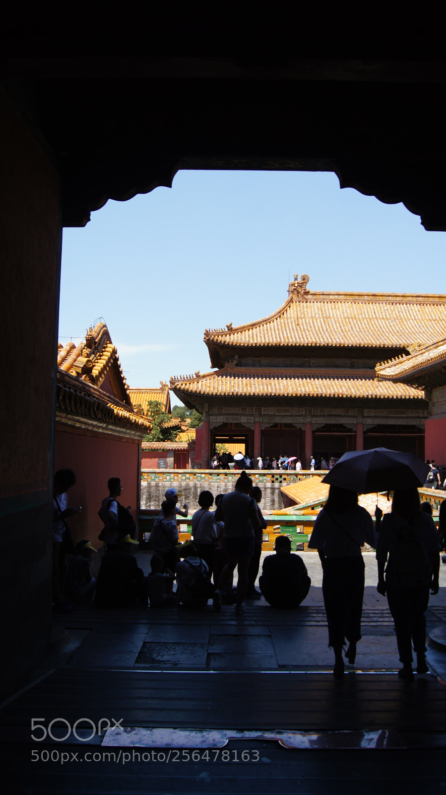 Sony SLT-A55 (SLT-A55V) sample photo. Framed forbidden city photography