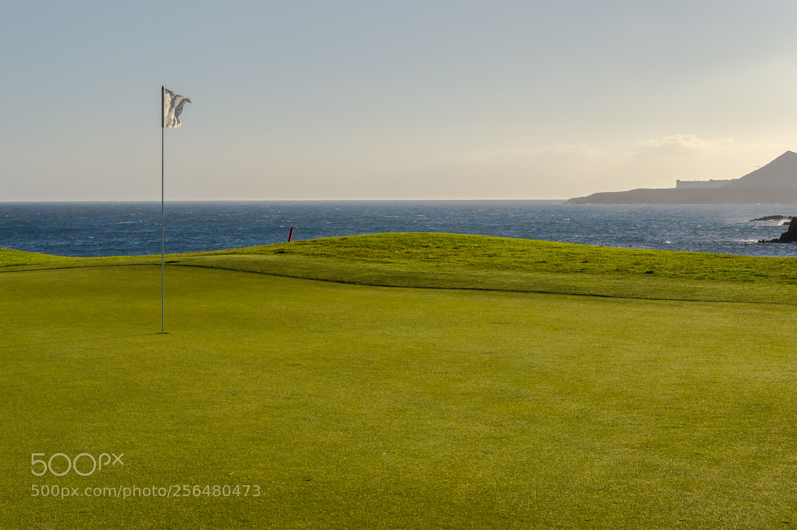 Nikon D3200 sample photo. Green golf with flag photography