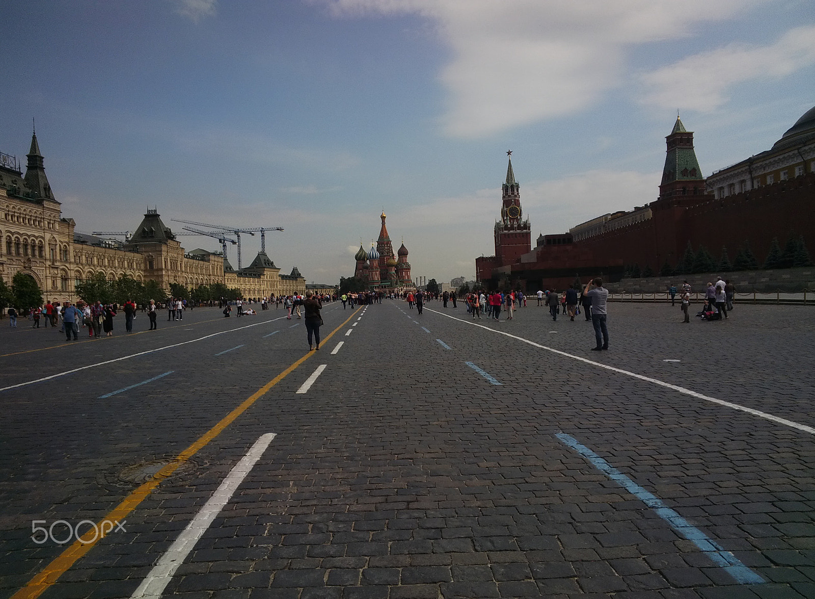 Google Glass sample photo. Red square moscow photography