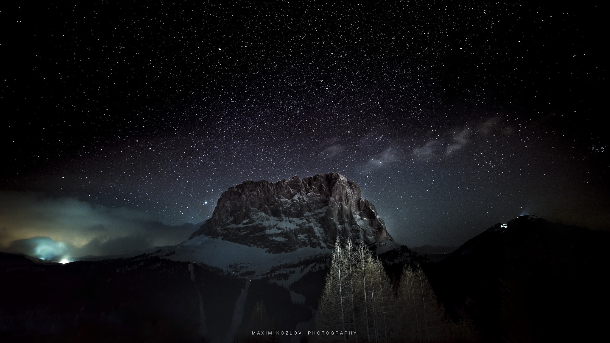 Hasselblad H6D-100C sample photo. Night. passo sella. photography