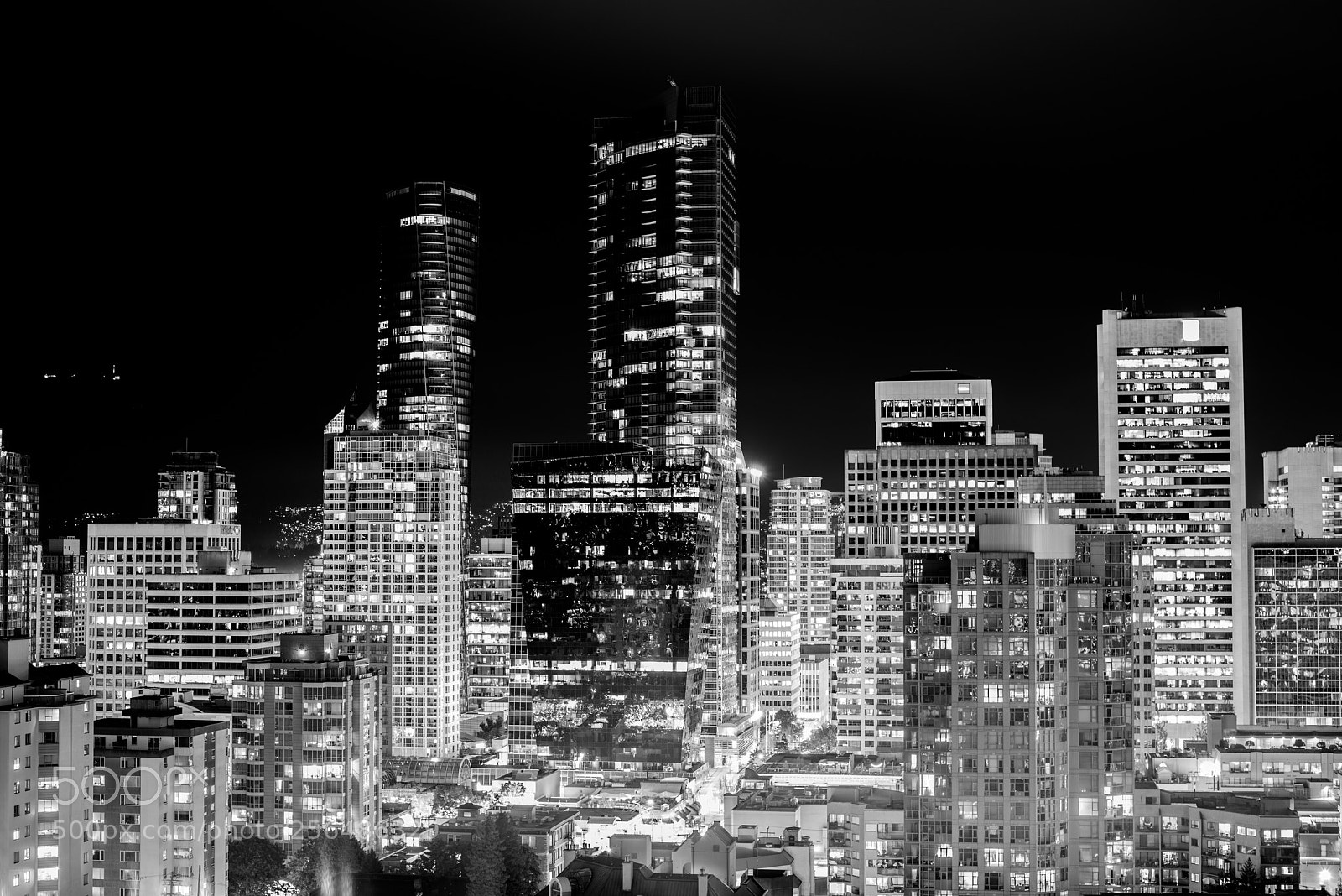 Nikon D800 sample photo. Vancouver night photography