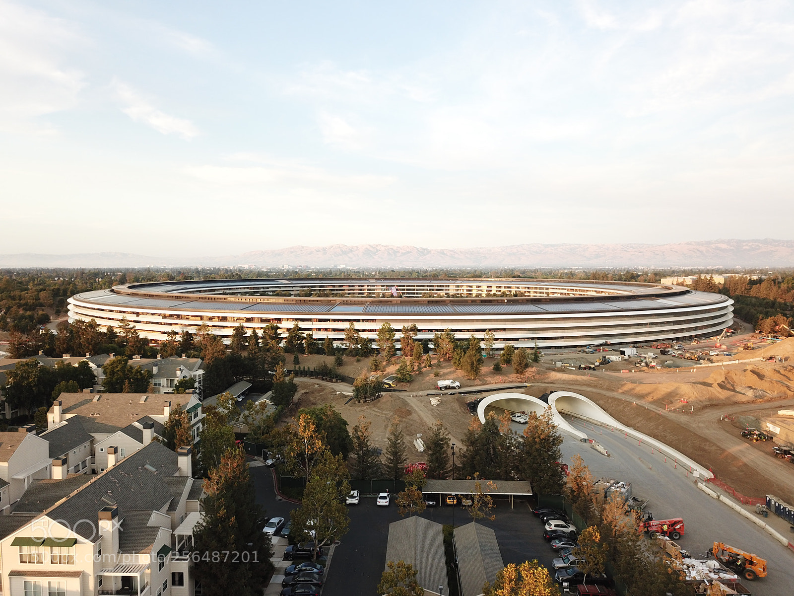 DJI FC220 sample photo. Apple (spaceship) headquarters photography