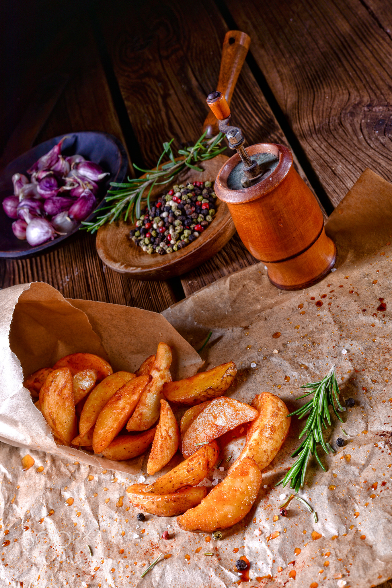 rosemary Potato wedges from the oven