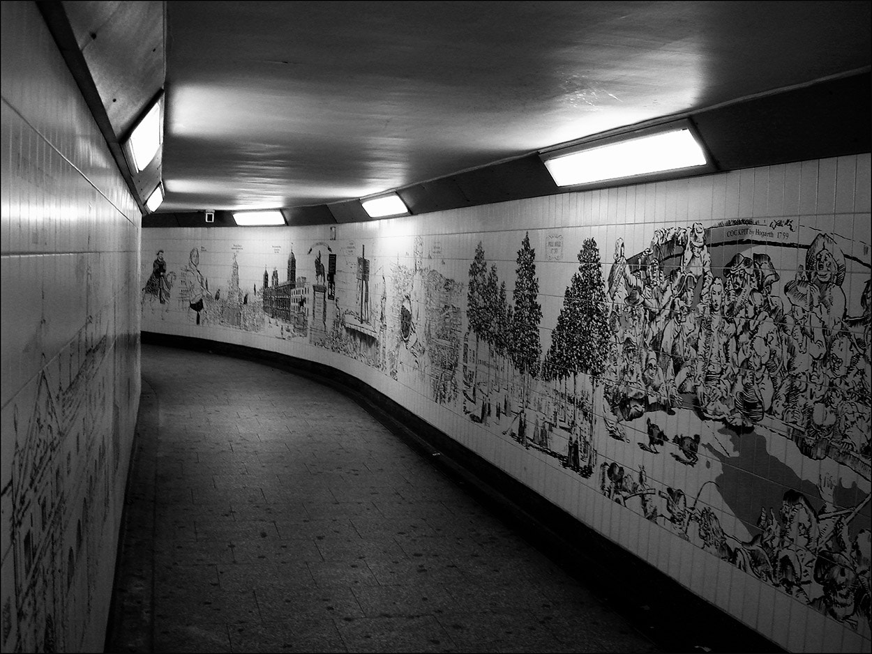 Sony DSC-W17 sample photo. Subway photography