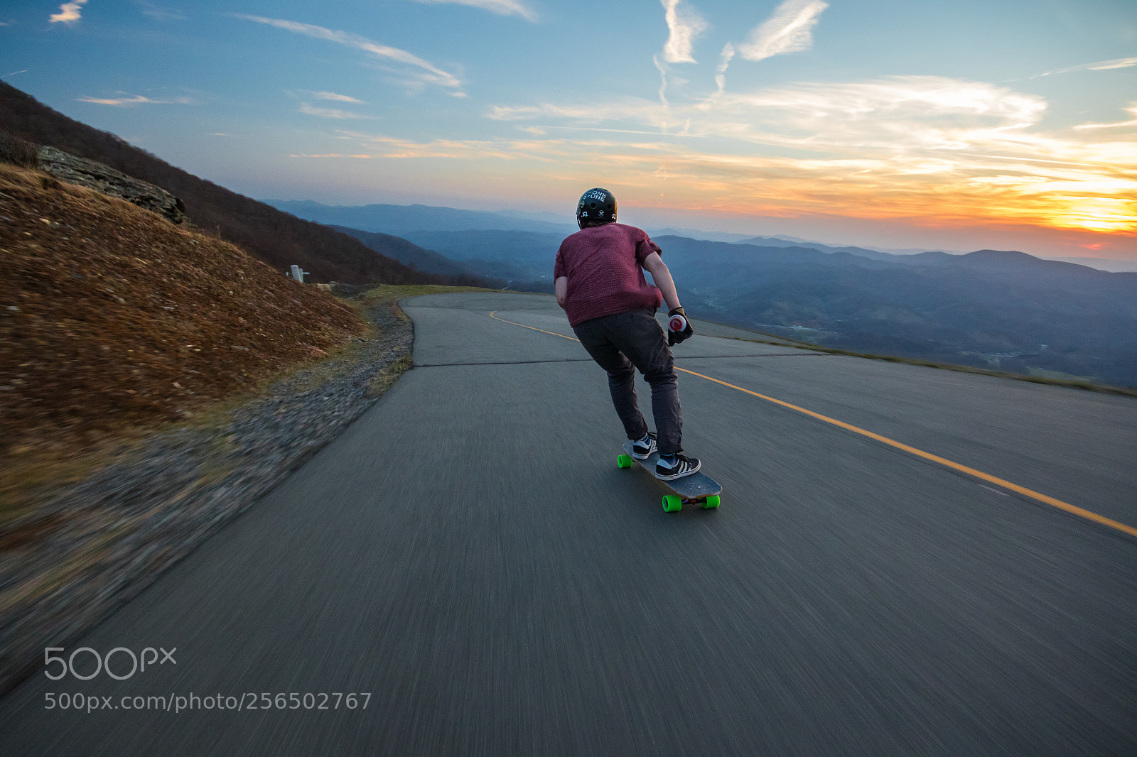 Canon EOS 7D Mark II sample photo. Downhill skateboarding photography