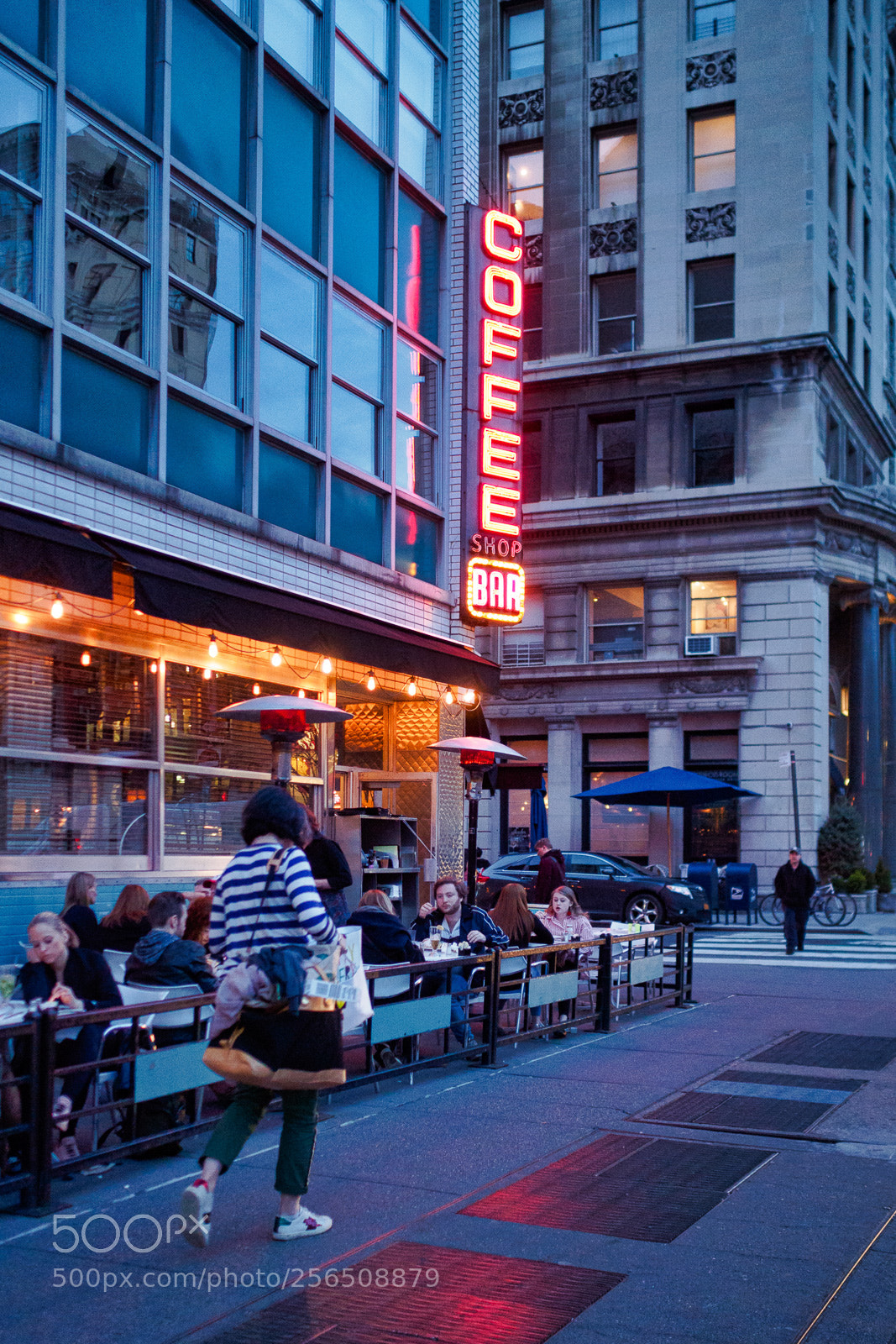 Olympus OM-D E-M5 sample photo. Coffee in neon photography