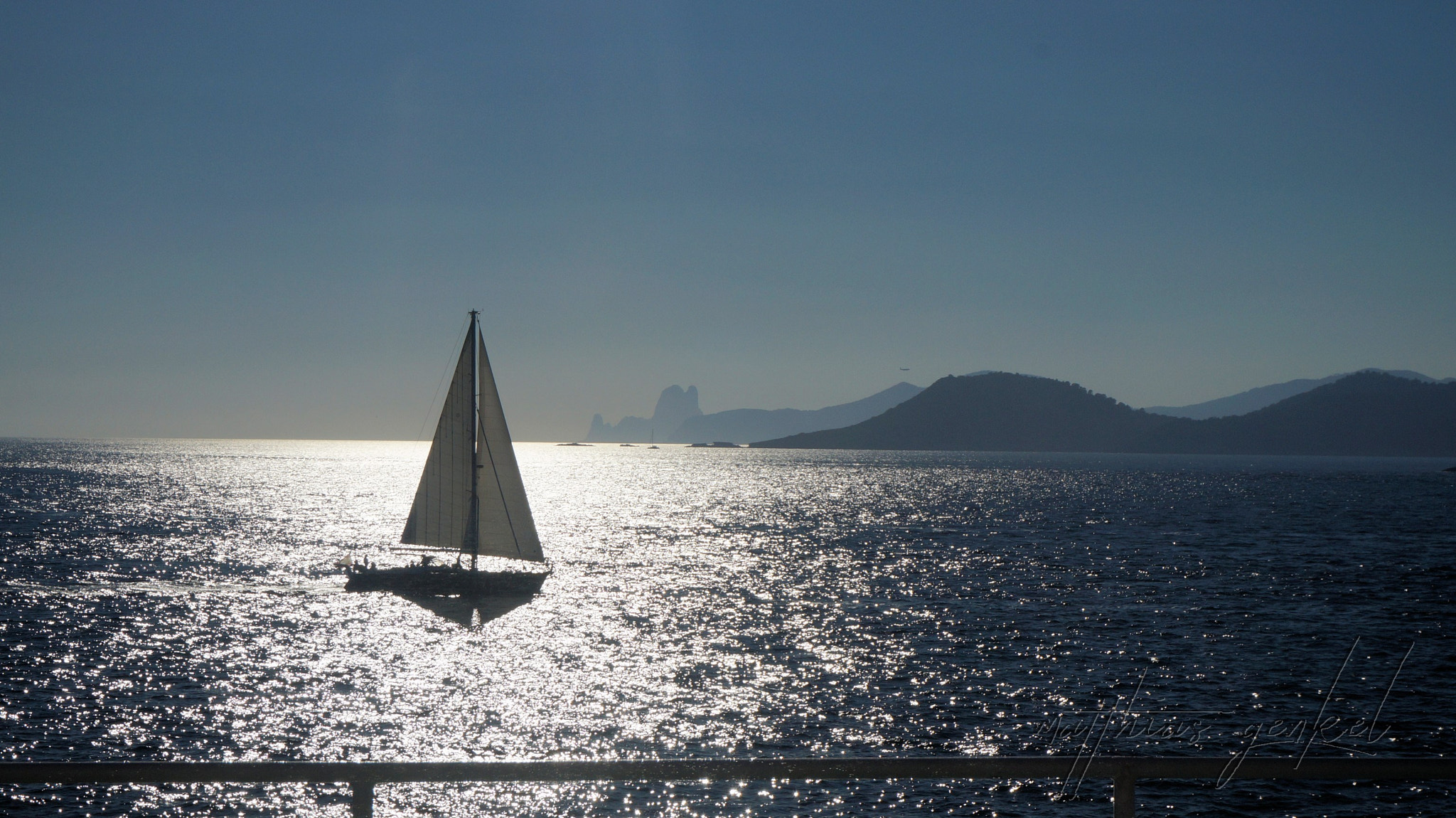 Sony Alpha NEX-3N sample photo. Sailing boat between ibiza and formentera photography